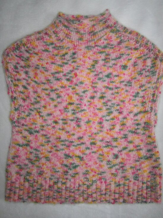 ANN MASHBURN Sweaters - ANN MASHBURN Multicolor Mohair Merino Blend Sleeveless Sweater Women’s Small